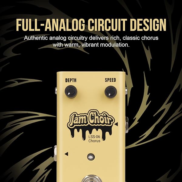 Pedale effetto Chorus – Stile Crystal Bucket-Brigade, True Bypass, Ampia gamma tonale dal classico al profondo, Design compatto JAM CHOIR (Chorus) - 2