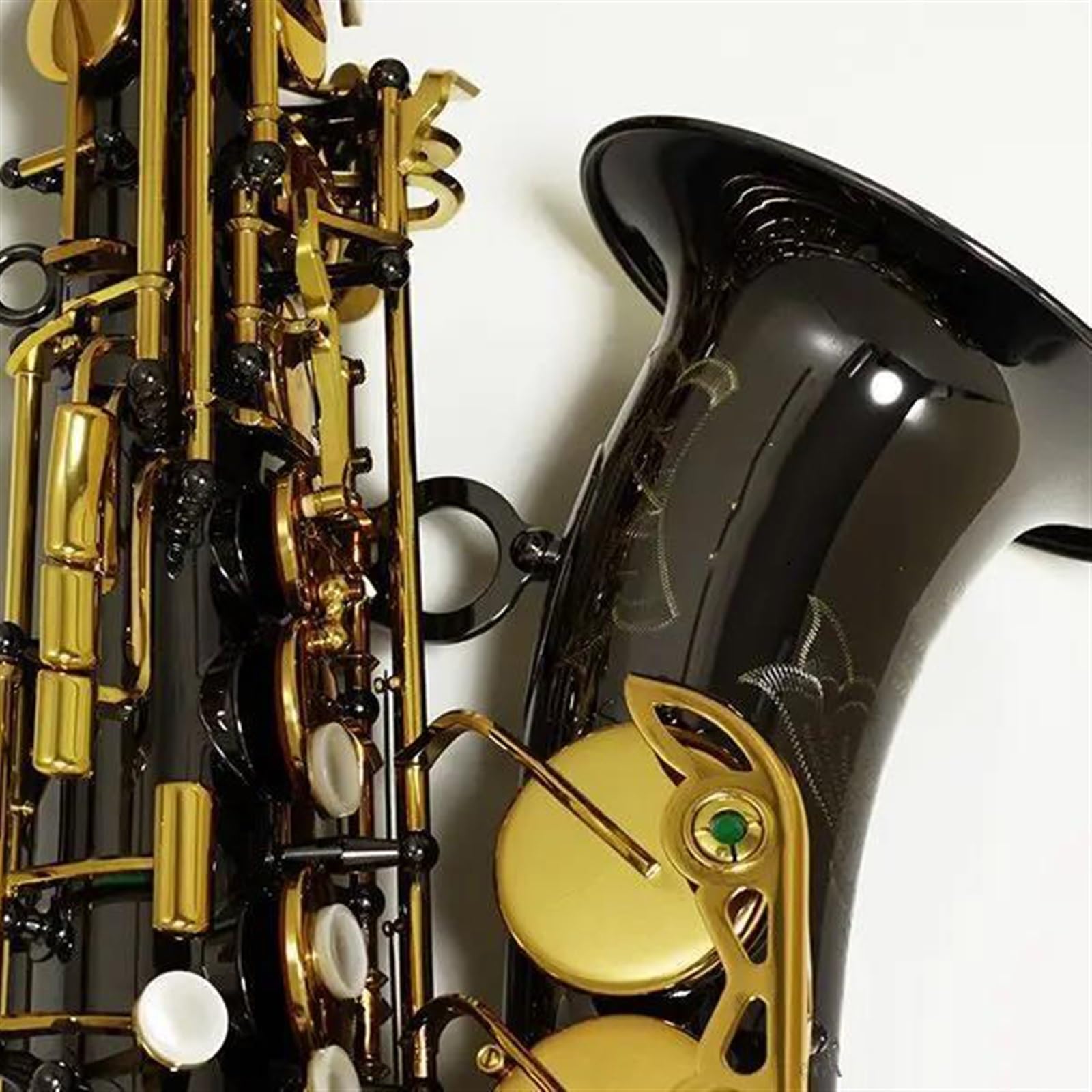 Saxophon Saxophon Alto Schwarz Neusilber Legierung Altsaxophon Messing Musikinstrument Mit Koffer(B)