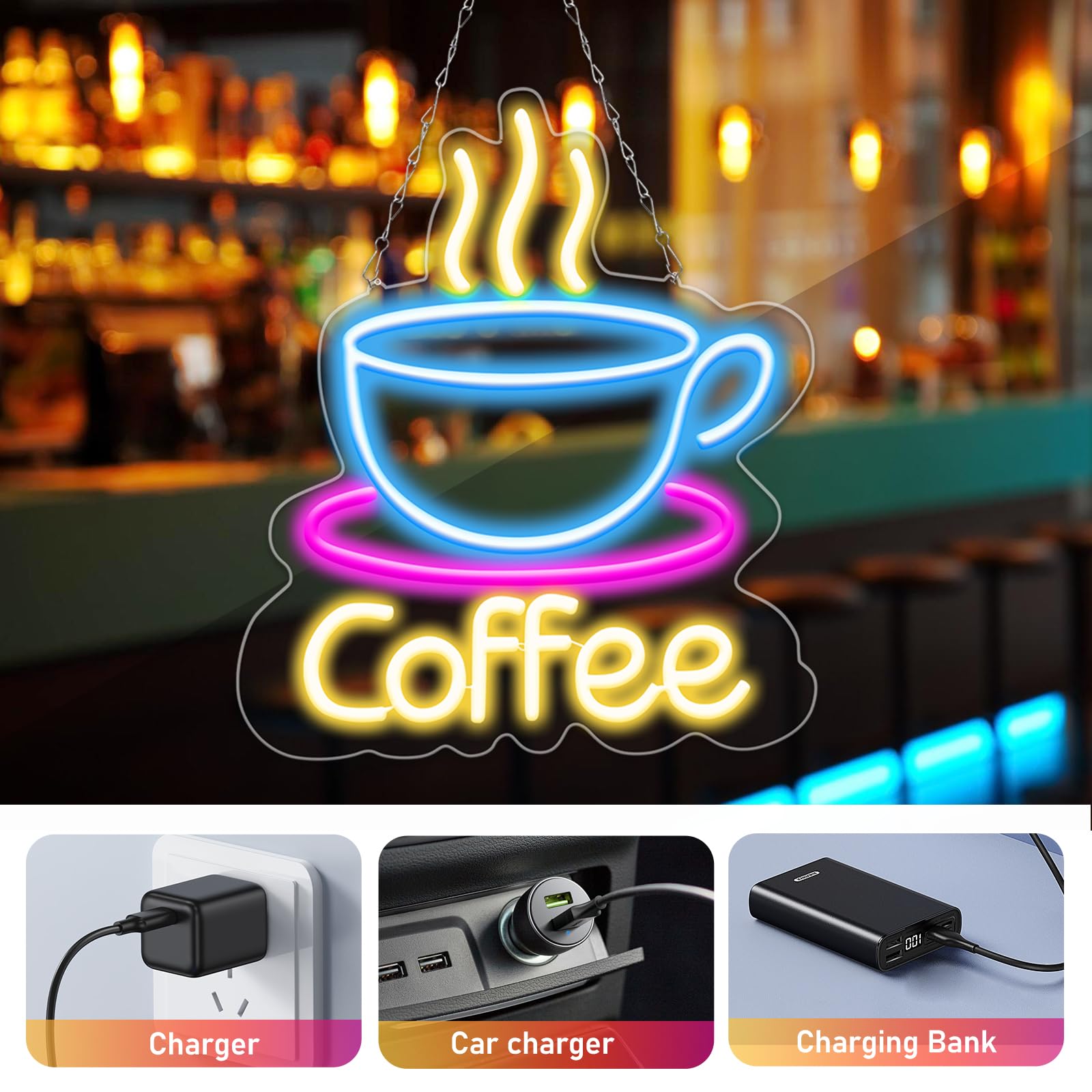 La chouffe neon bord lamp LED verlichting reclame lichtbak bier | Overige LED borden | xxlshop.nl