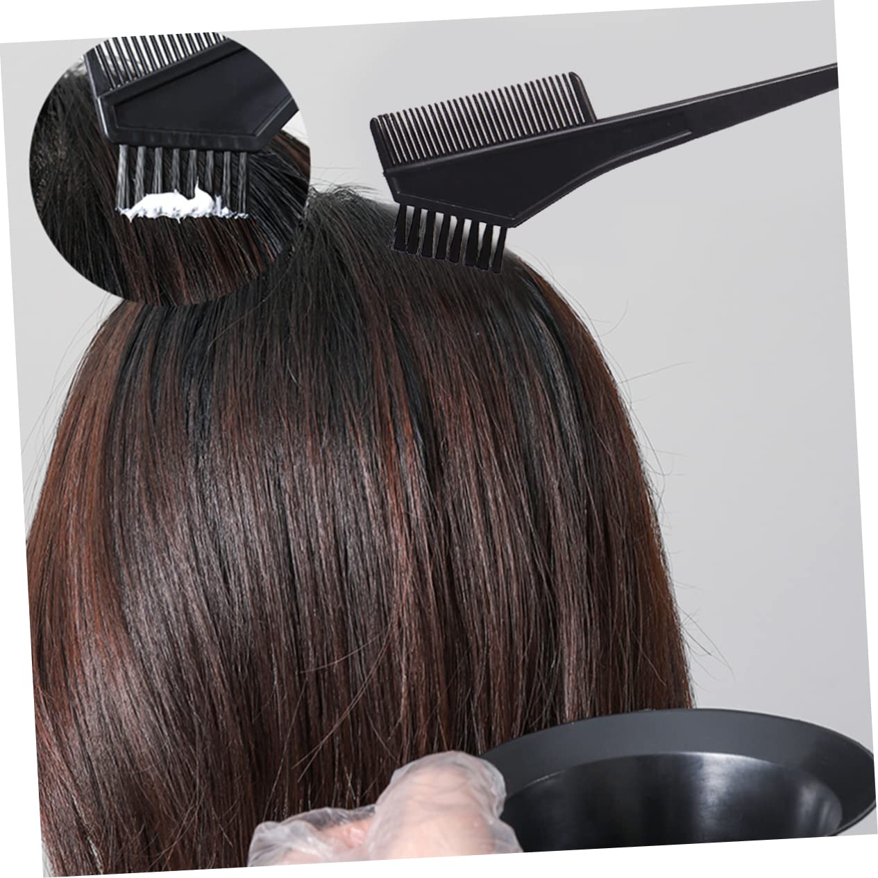 Beatifufu Hair Dyeing Kit 8pcs Tools Perfect for Salon Home Use Pro Hair Supplies