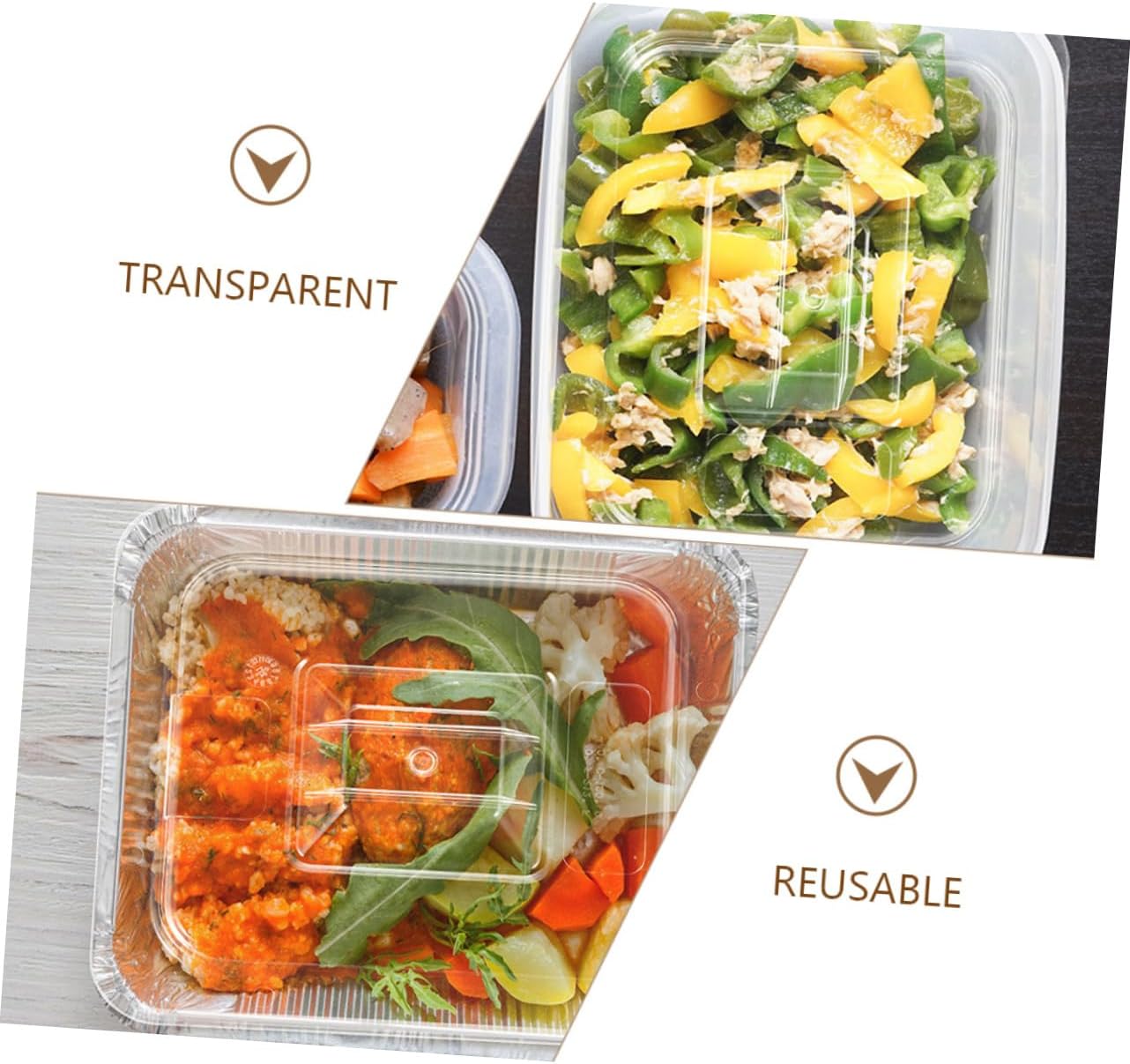 MAGICLULU 4pcs Transparent Food Box Dust Covers Protective Lids for Candy Fruit Storage Space Saving Design Sturdy Drop for Kitchen Organization