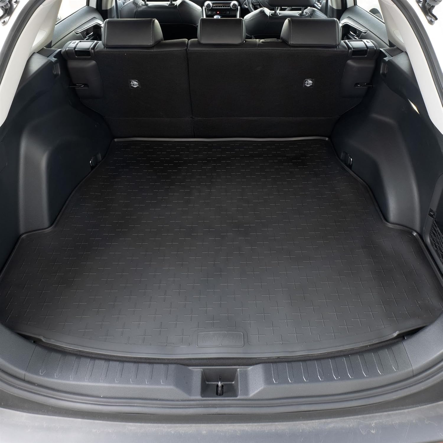 Travall Cargo Mat Trunk Liner Compatible with Toyota RAV4 (2018-Current) Premium Tailored to Fit Car Floor Trunk Mat Waterproof Black Rubber Dog Friendly Car Specific Trunk Protector