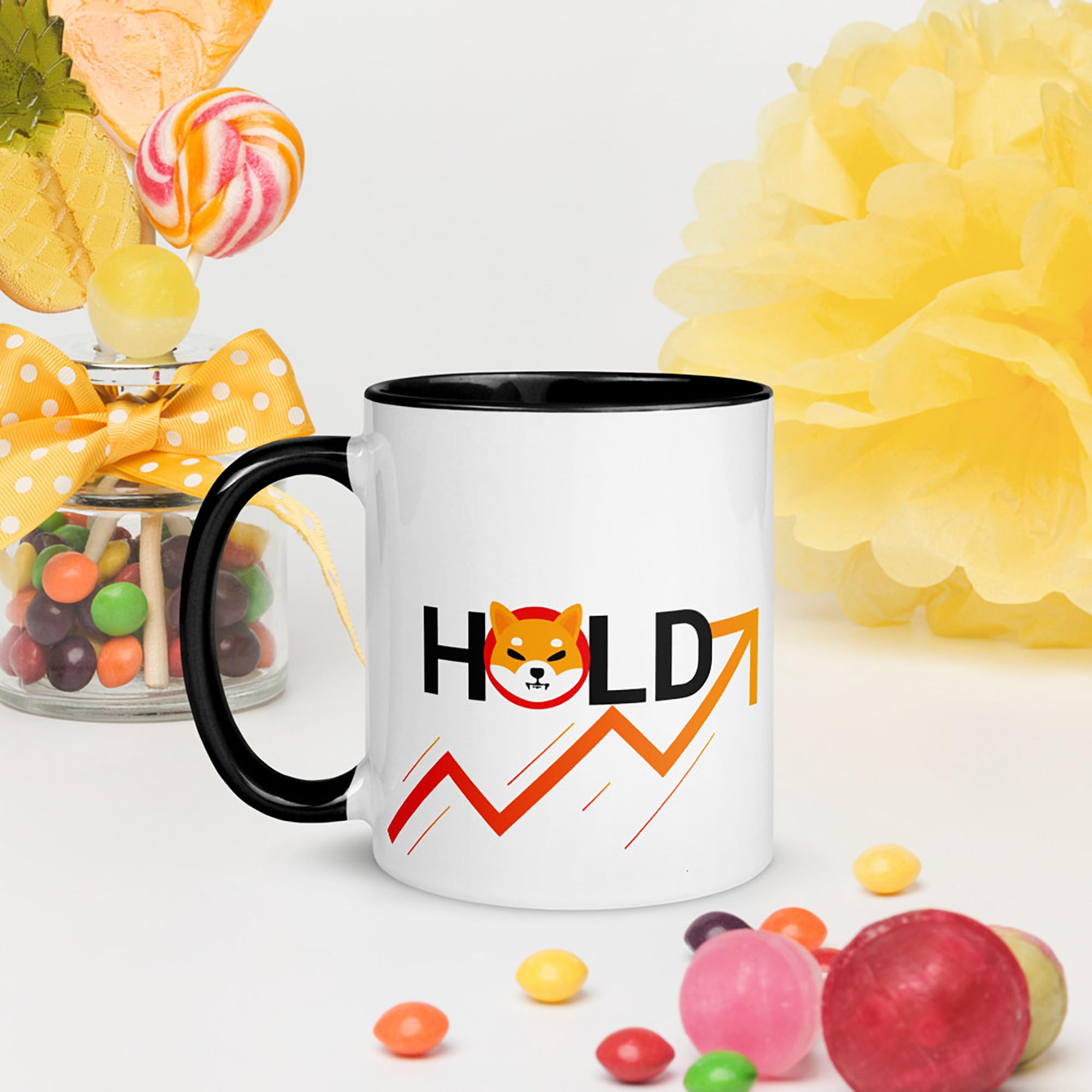 Cryptocurrency Cup Bitcoin Cardano Solana Hold Handle and Inner Colour  Black White Ceramic 11 oz (Shiba) : Amazon.de: Home & Kitchen