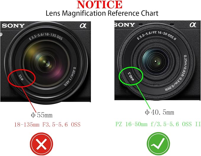 Tapa para Lente 40.5mm para Sony 16-50mm Pack 2 miniatura 3