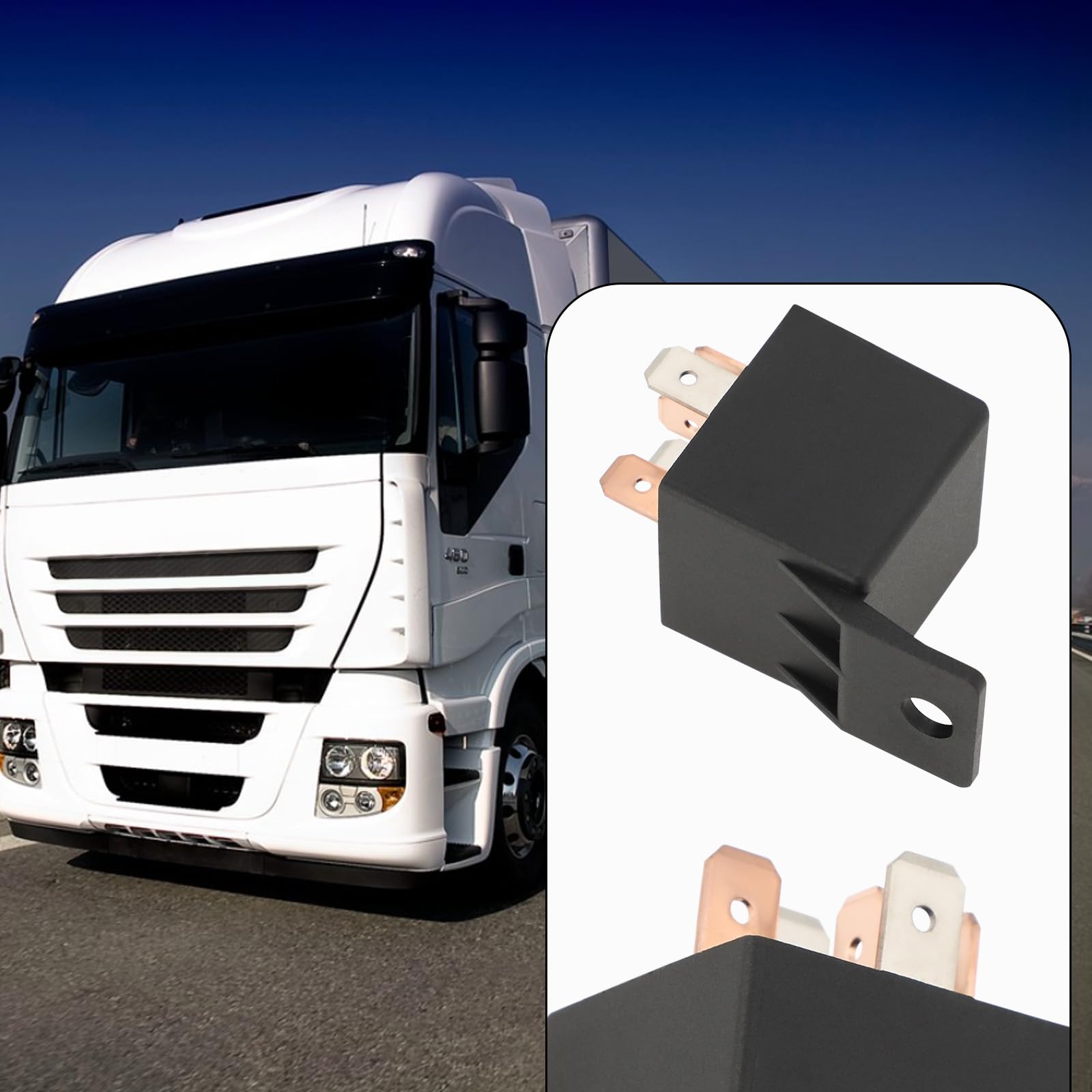 2 szt. 12 V 80 A 5-pinowy samochodowy przekaźnik do dużych obciążeń JD2912-1Z-12VDC uniwersalny przekaźnik samochodowy do zastosowań elektrycznych do ciężarówek, samochodów, łodzi, 2 szt