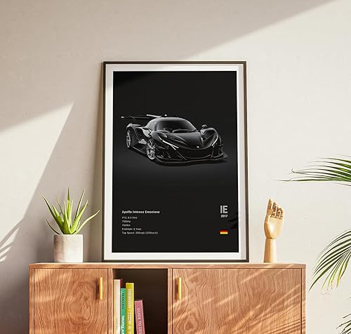 Miniatura 4 de dazongweihan 9 pósteres de súper auto para habitación de niños, arte de pared de auto de carreras para hombres y hombres, decoración de pared de