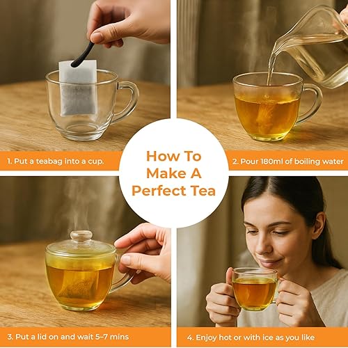 Miniatura 4 de SUNBELEAF Té de guanábana prémium  60 bolsas de té, infusión de hierbas de graviola de Vietnam, hojas de guanábana pura, sin cafeína, sabor suave,