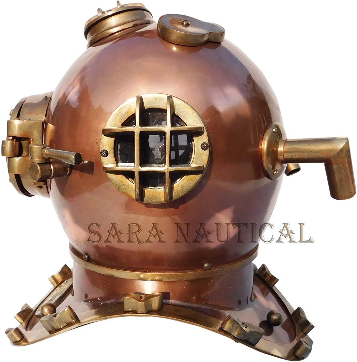 Vintage U.S Navy Diving Helmet Maritime Mark V Decorative 18'' Diving Helmet