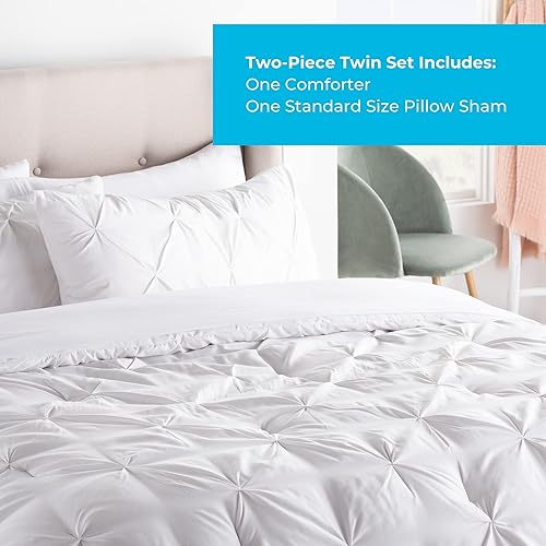 Vista 44 de LINENSPA - Edredón de microfibra hipoalergénico, con relleno sintético, para usar todo el año, tamaño matrimonial, gris oscuro