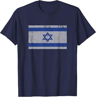 Israeli Flag Israel Jewish Star of David Jerusalem T-Shirt