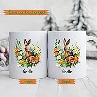 Vista 64 de Taza de café personalizada con diseño de mariposa de arte de origami, regalo para cumpleaños de amigo, compañero de trabajo, taza de cerámica blanca