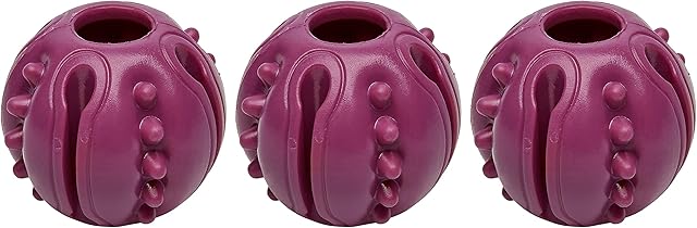 Amazon Basics Natural Rubber Pet Treat Toy (3-Pack)