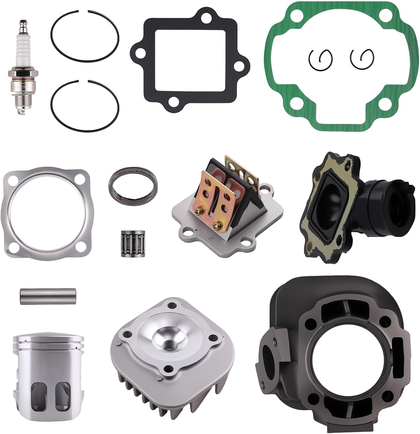 maXpeedingrods 54mm Cylinder Rebuild Engine Top End Kit for Polaris Sportsman 90 Scrambler 90 Predator 90 2-Stroke