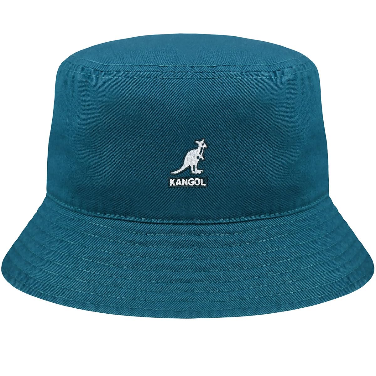 Kangol Washed Bucket Hat by Women/Men - Beach Summer Fisher´s Spring-Summer - L (58-59 cm) Petrol Blue