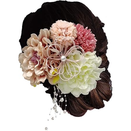 Amazon 百合 ヘッドドレス 結婚式 成人式 造花 Mサイズ ユリ カサブランカ 造花 オンライン通販