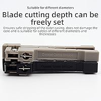 Vista 4 de 45-162 Pelacables coaxiales 45-165 Pelacables de fibra óptica Tubo de haz transversal Abierto y cuchillo de pelar Carcasa suelta