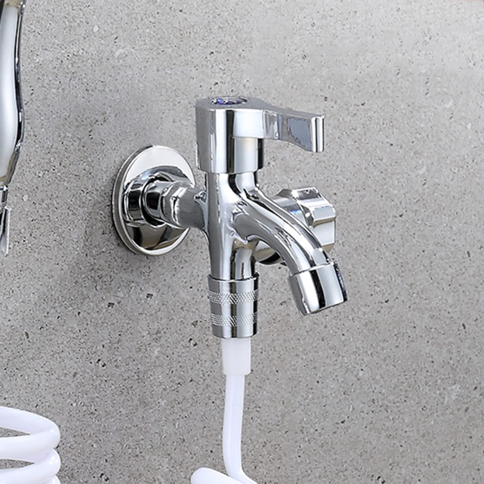 ISCBAFYX Adattatore per Rubinetto della Lavatrice Rubinetto Singolo per Acqua Fredda Rubinetto per lavello per Lavanderia in Ottone Sdoppiatore per Tubo della Lavatrice Adattatore per Rubinetto a