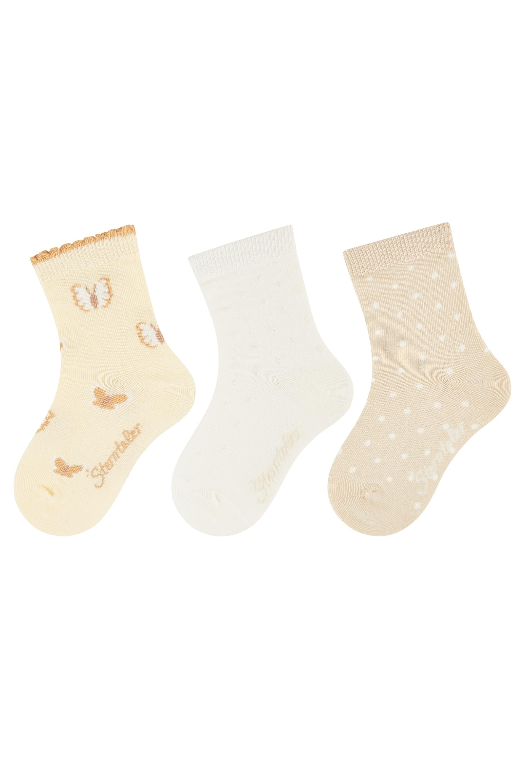 Sterntaler Mädchen Socken 3er Schmetterling Socken 3er Schmetterling