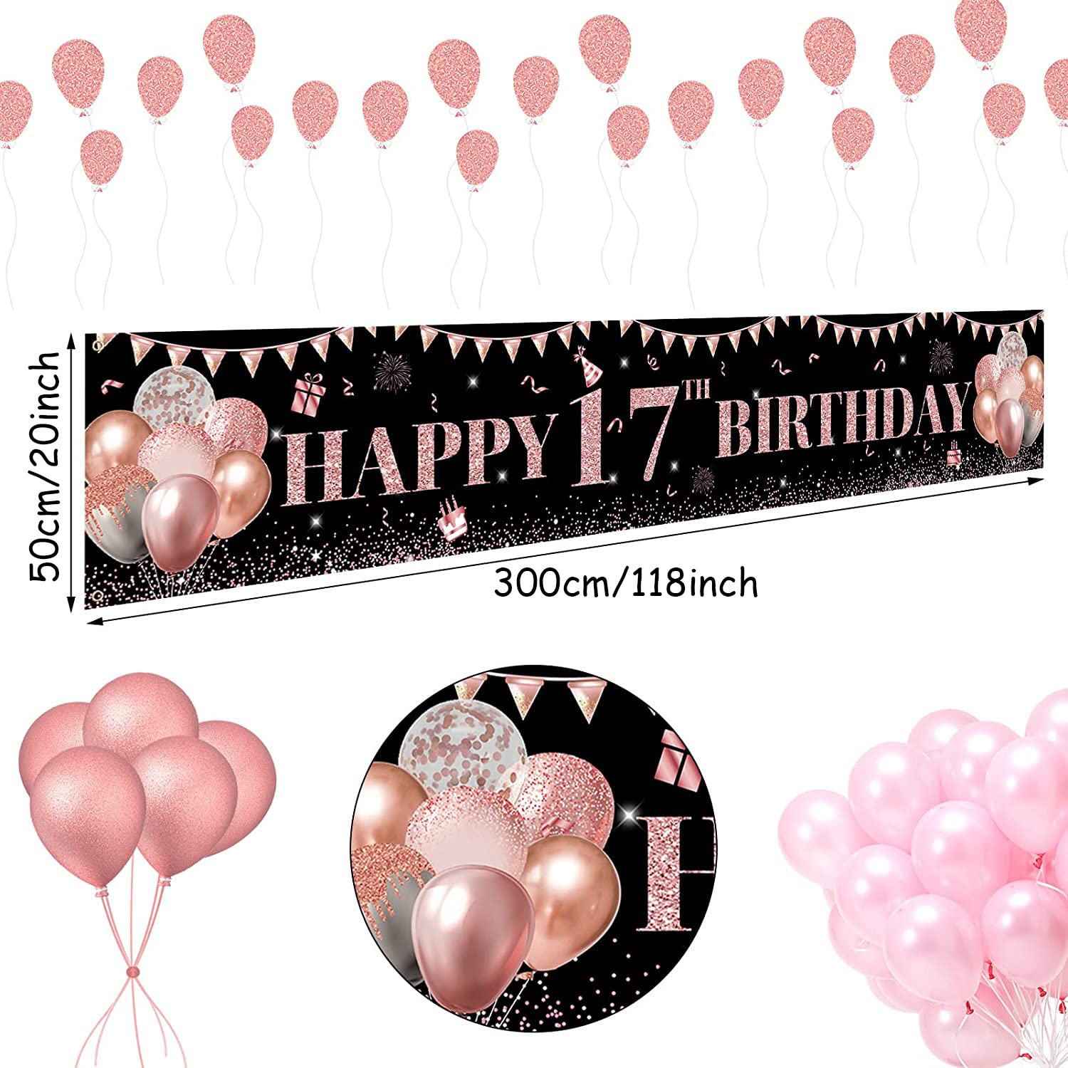 17. Geburtstag Mädchen Deko, Happy 17 Birthday Roségold Stoff Schild Plakat Türdekoration Banner, 17. Geburtstag Hintergrund Banner Geburtstagsfeier Deko 17. Geburtstag Mädchen Deko, Happy 17 Birthday Roségold Stoff Schild Plakat Türdekoration Banner, 17. Geburtstag Hintergrund Banner Geburtstagsfeier Deko