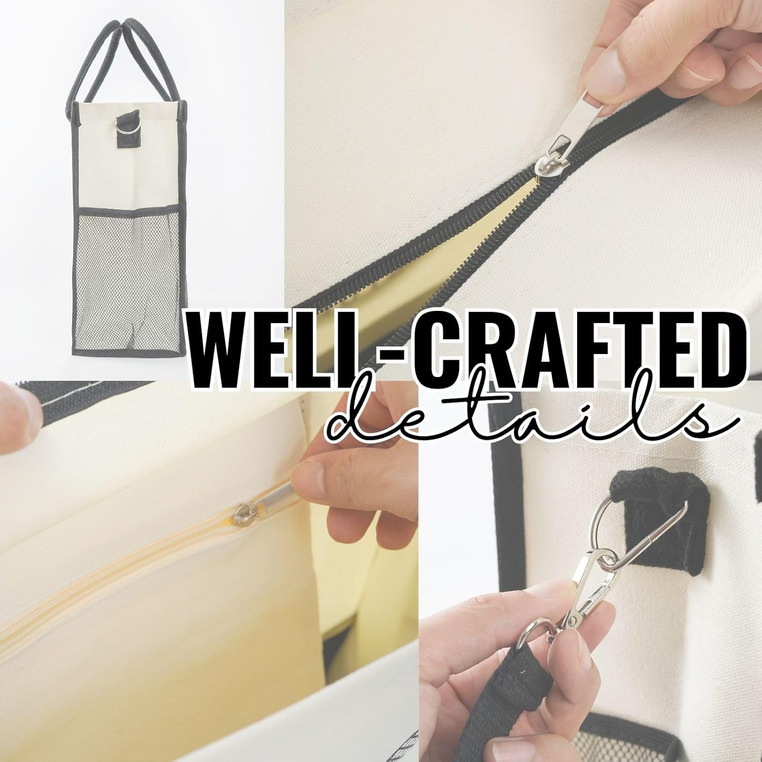 InnoBeta Belgian Malinois Gifts, Mother's Day Gifts for Belgian Malinois Mom, Canvas Tote Bag, Tote with Top Zipper Closure and Shoulder Strap - Image 2