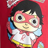 Vista 6 de RYAN'S WORLD Paquete de 2 camisetas Red Titan Combo Panda para niños pequeños a grandes