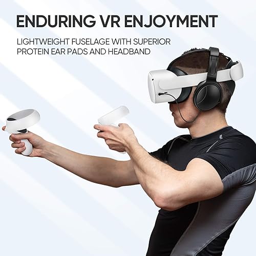 Miniatura 2 de SARLAR Auriculares para juegos de realidad virtual para Oculus Quest 2 que aumentan la inmersión en realidad virtual cable de longitud personalizada
