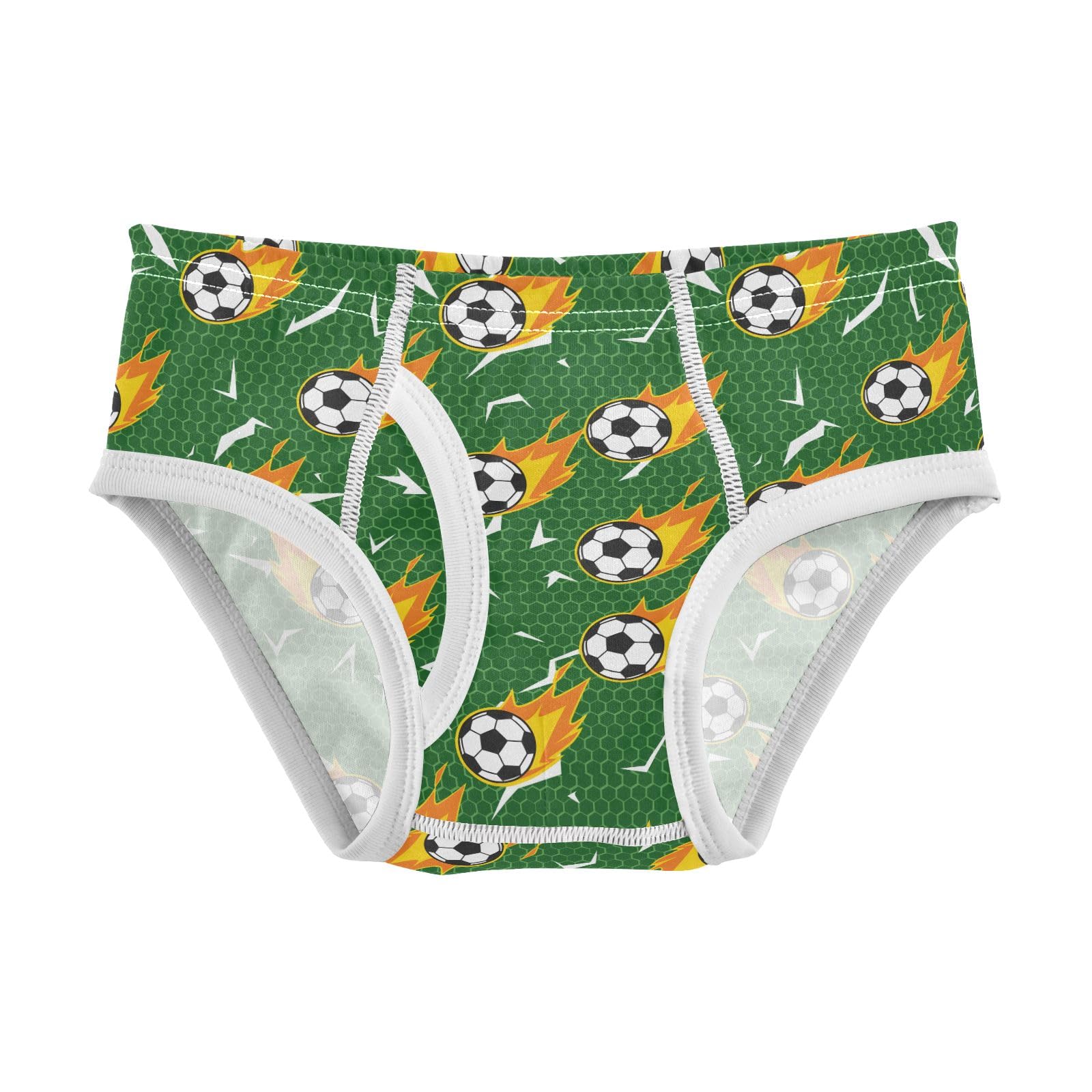Boys Exclusive Briefs Toddler Underwear 95 Combed Cotton Boxerbriefs 2T Fire Football