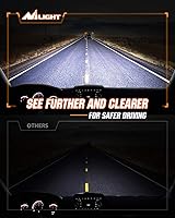 Vista 3 de Nilight D1S HID Headlight Bulb, 6000K Diamond White D1S Bulb Super Bright High Low Beam Xenon Headlights Replacement, 2-Pack