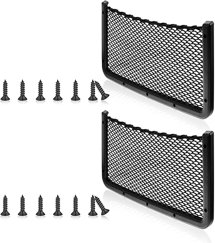 Miniatura 1 de Almacenamiento para el vehículo o la autocaravana, estructura de plástico ABS, malla para organizar el automóvil, bolsa de red, soporte, bolsillo