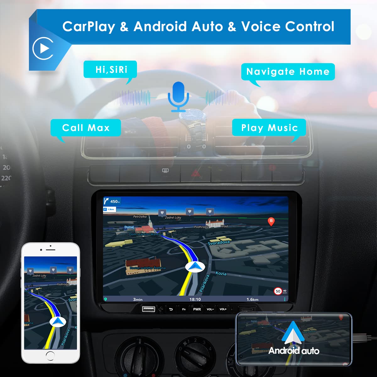 Buy hizpo Android 10 Car Stereo for Volkswagen Skoda Passat Golf Jetta