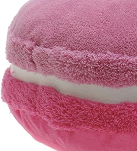 Miniatura 4 de Almohada decorativa redonda de plush con forma de macarrón ChezMax, de 14.5 pulgadas