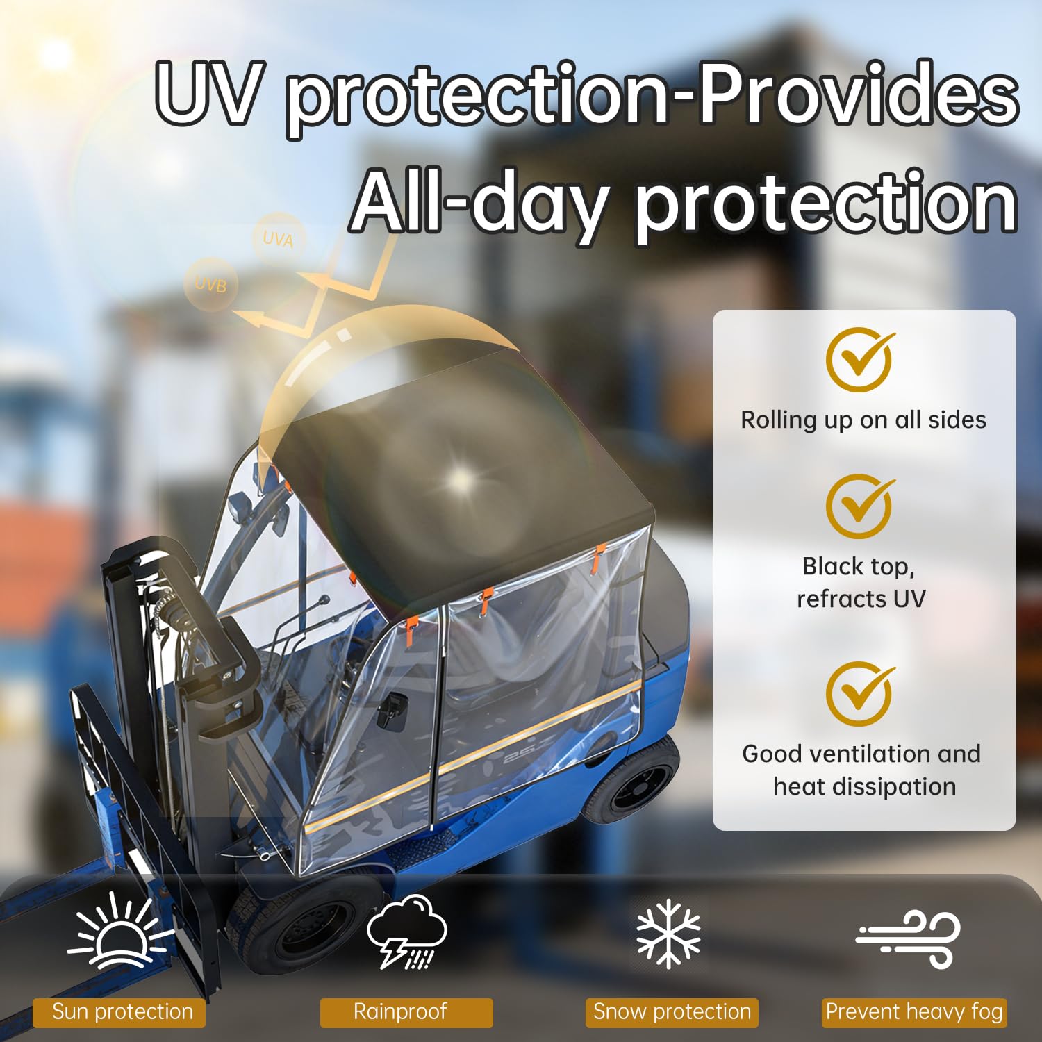 Forklift Cover - Waterproof & UV Protection -3 Forklift Cover - Waterproof & UV Protection -3