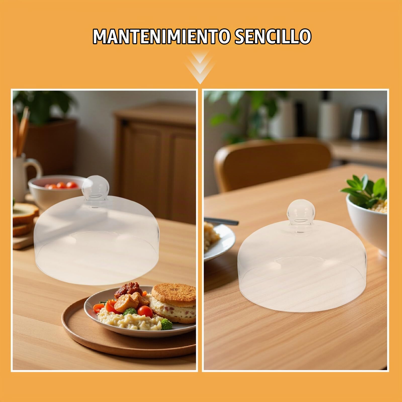 TOYANDONA Tapa Microondas Imantada de Vidrio Resistente a Altas Temperaturas Diseño Antisalpicaduras Adecuado para Cocina y Oficina