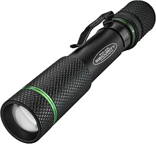 Police Security Aura-RS Ultra-Bright 260 Lumen Rechargeable Flashlight, Compact, 3 Modes, Slide Focus, USB-C Charging, Perfect for DIY Projects and Trade Professionals