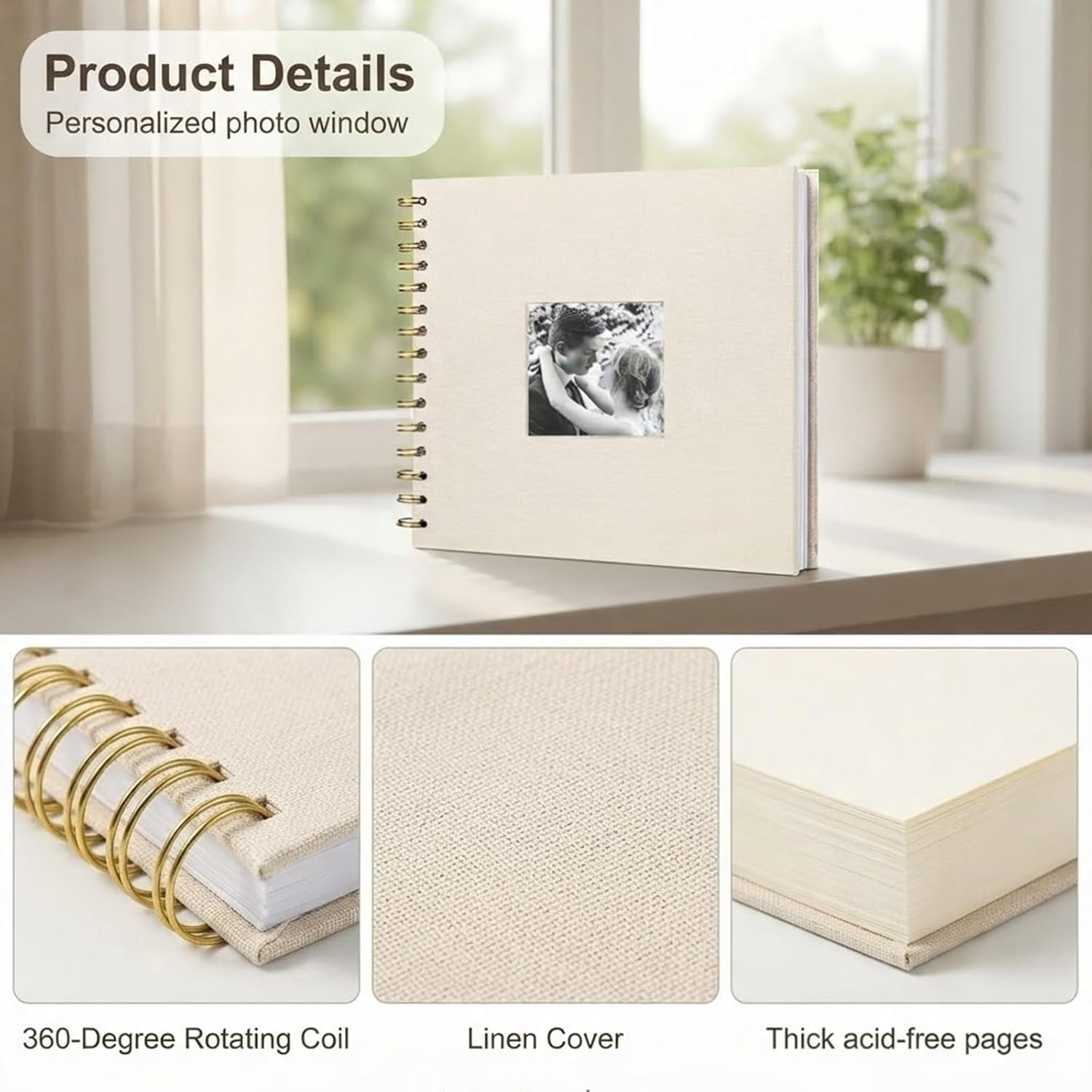10x10" Scrapbook Album 80 Pages (40 Sheets), Scrapbooking DIY Kits image 5