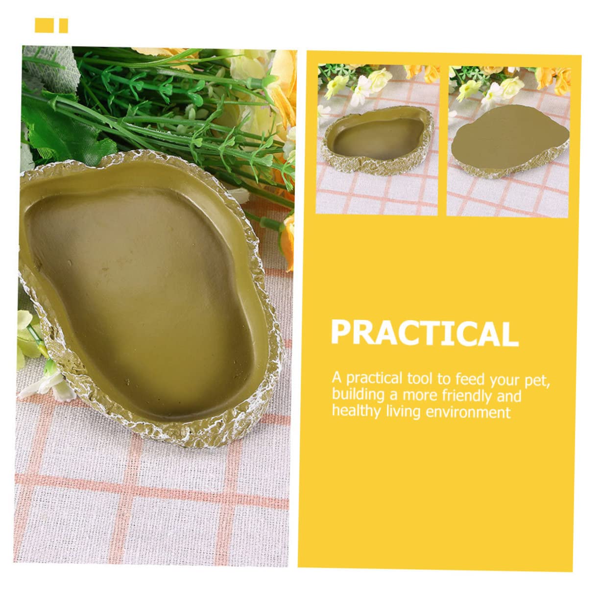 Cuenco de agua para reptiles Cuenco for alimentación de reptiles, 6 piezas, cuenco for reptiles, cuenco for comida de tortuga, cuenco for reptiles, comedero for reptiles, cuenco for alimentación de to