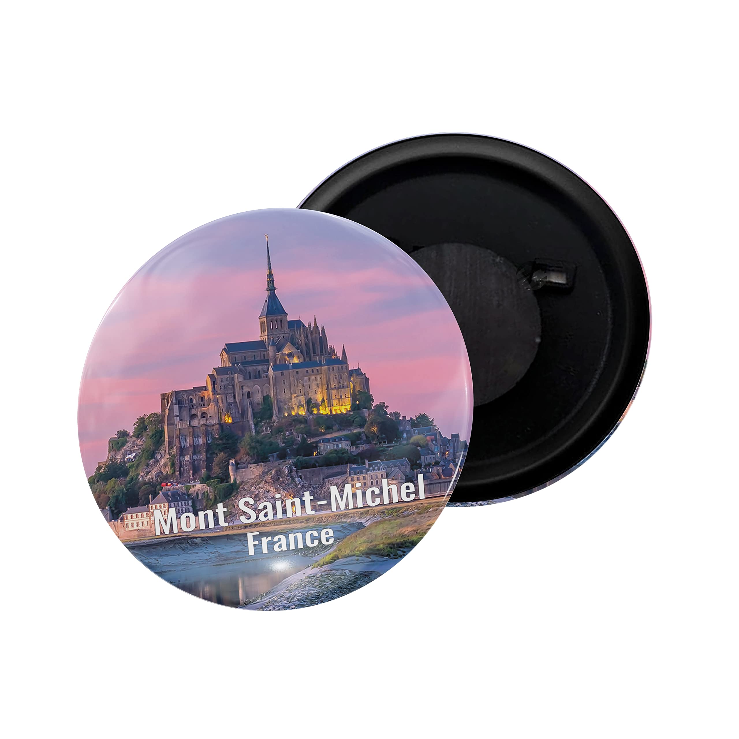 dhcrafts Fridge Magnet France Mont Saint-Michel Glossy Finish Design Pack of 1 (58mm)