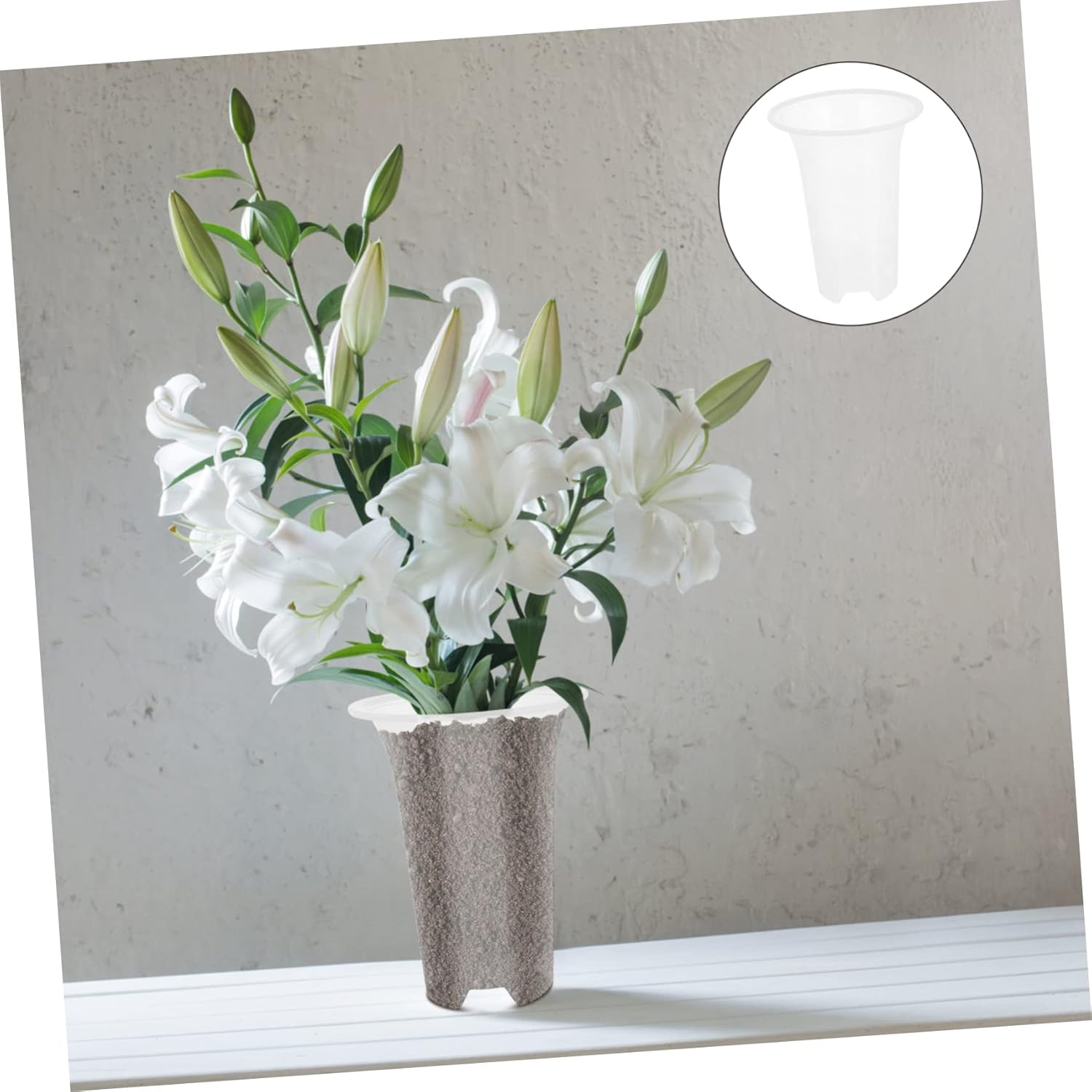 5pcs Orchid Planting Pot Breathable Heightened Plastic Flower Pots for Use Design Optimal Drainage for Growth