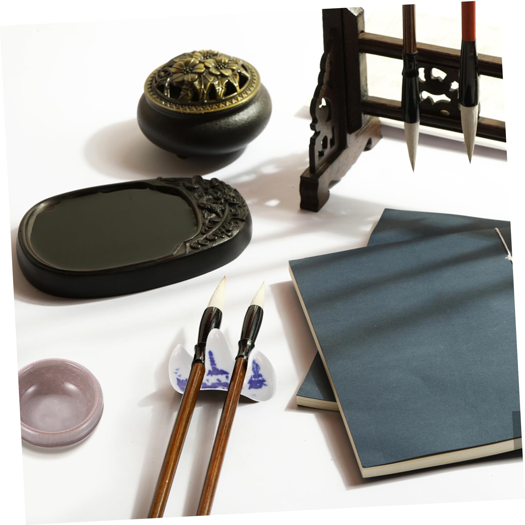 EXCEART Pinceau de Calligraphie Chinoise pour Débutant, Ensemble Orange