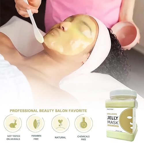Miniatura 2 de Mascarilla de gelatina en polvo para tratamientos faciales profesionales  Mascarilla facial reafirmante e hidratante con colágeno, cuidado de la