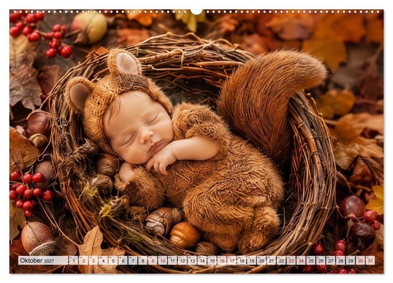 Kleine Wunderträume (hochwertiger Premium Wandkalender 2027 DIN A2 quer), Kunstdruck in Hochglanz: Ein Jahr voller Geborgenheit (CALVENDO Menschen)