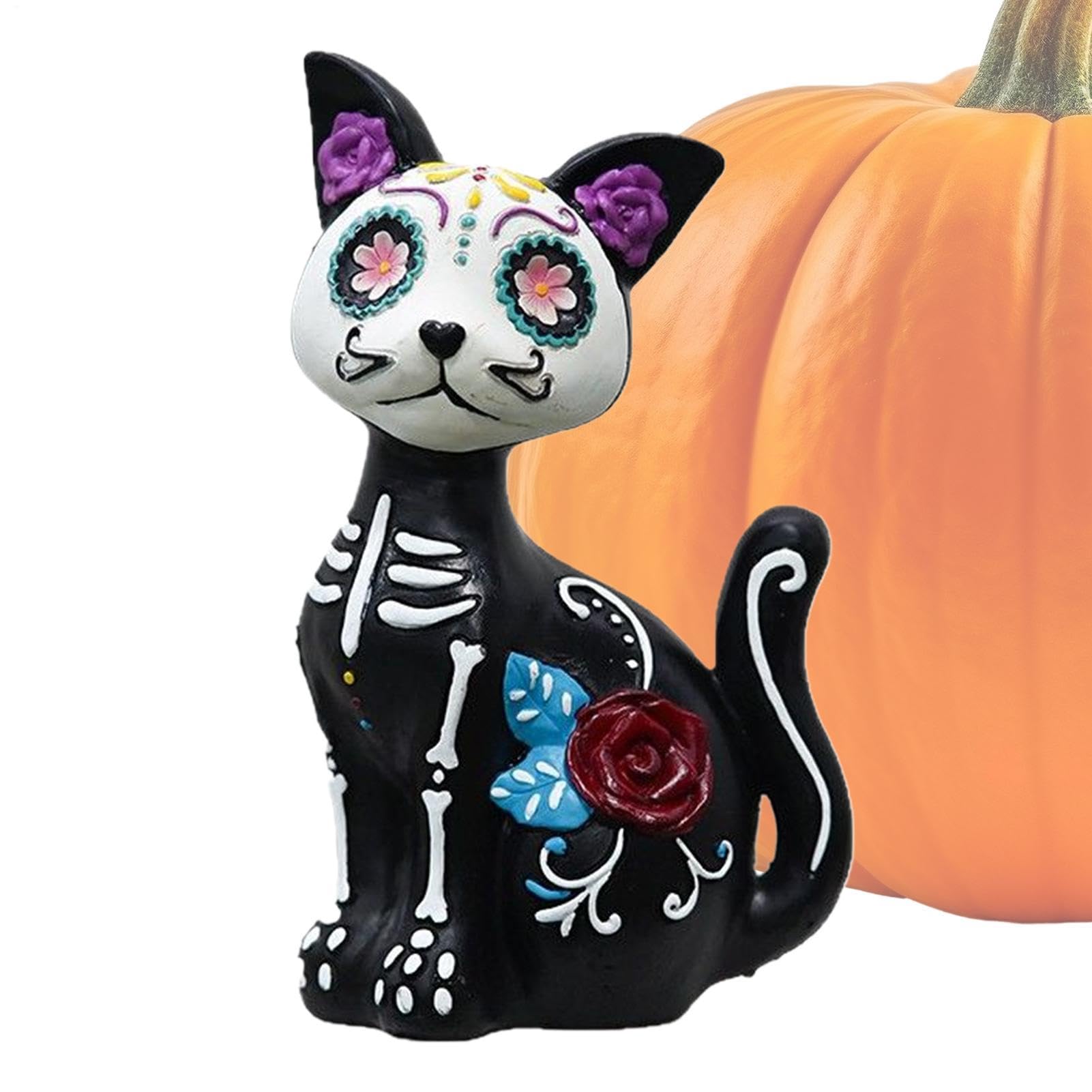 Generisch Figurki na Halloween Gotycka żywica Dekoracja Dzień Zmarłych