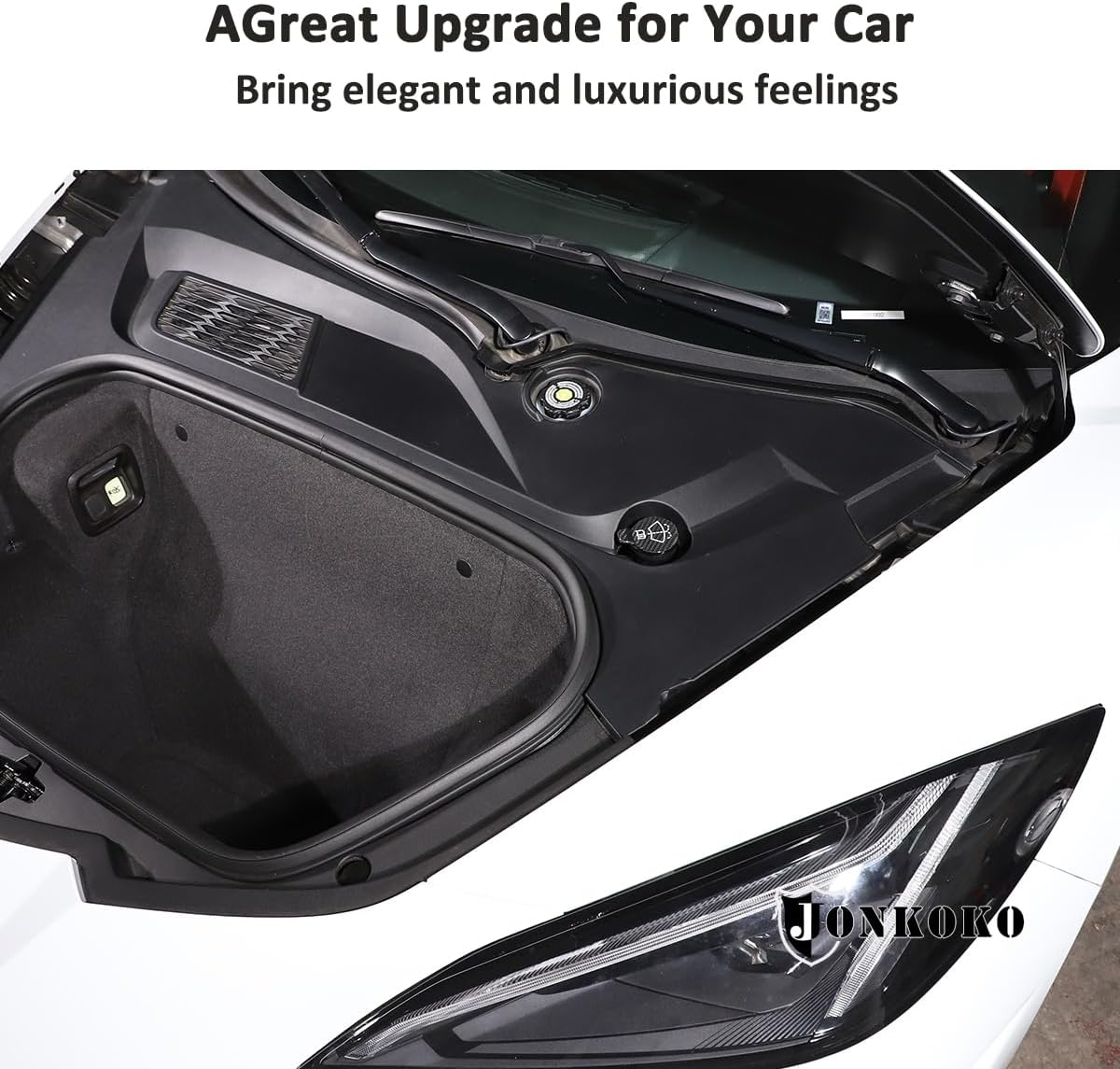 100% Real Carbon Fiber Engine Oil Cap Radiator Cap Windshield Washer Tank Cover Trim For Chevrolet Corvette C7 2014-2019 Car Engine Cabin Fluid Cover Decorate Caps