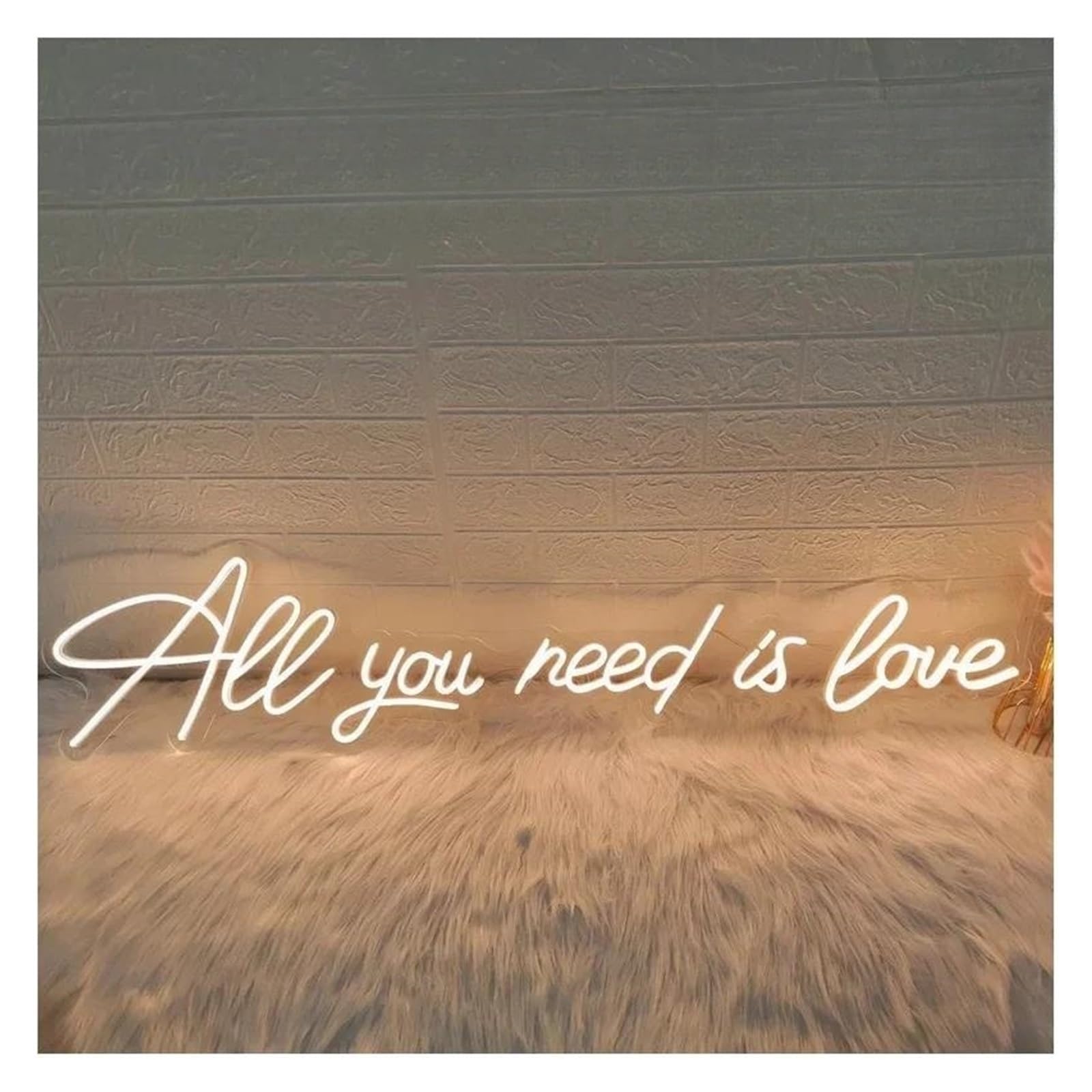 Shouxi B Sign Lamp All You Need Is Love Neon Sign Art Home For Wedding Ar Achelor Party Edroom Aesthetic Wall Decor 56X16cm(B)