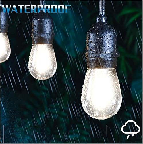 Miniatura 4 de Bombillas LED de 5000 K para exteriores, bombilla de repuesto impermeable S14, base E26, 1 W, 120 V, luz diurna, paquete de 24