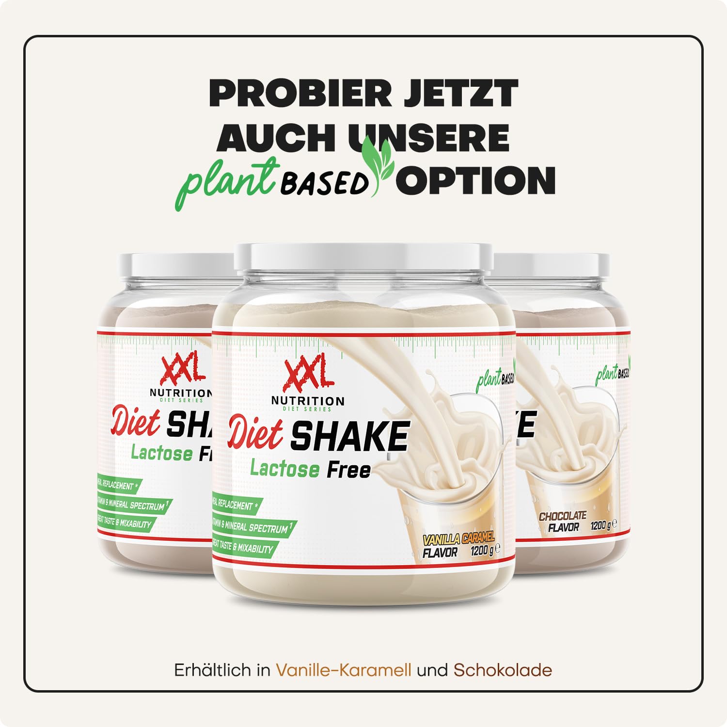 XXL Nutrition - Diet Shake - Abnehm, Trinkmahlzeit, Protein Shake - Abnehmen, Mahlzeitersatz - Schokolade - 1200 Gramm