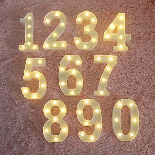 Miniatura 5 de Letras con luces LED de marquesina de plástico, letrero con luces LED del alfabeto blanco con bombillas de diamante 2AA para confesión, boda,