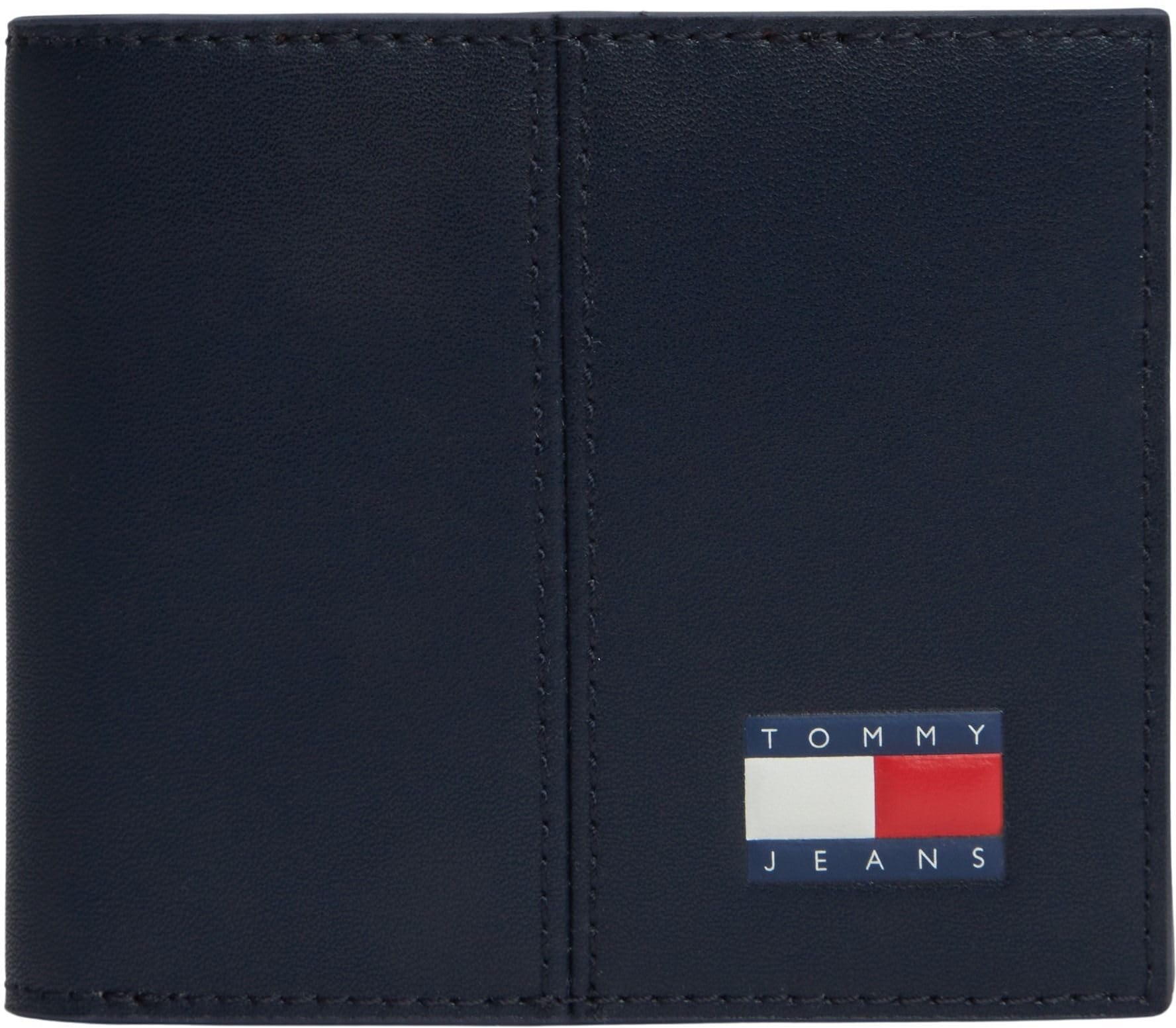 Tommy Jeans Men's TJM Heritage Leather Cc & Coin AM0AM14282 Bifold Wallet, Blue (Dark Night Navy), One Size