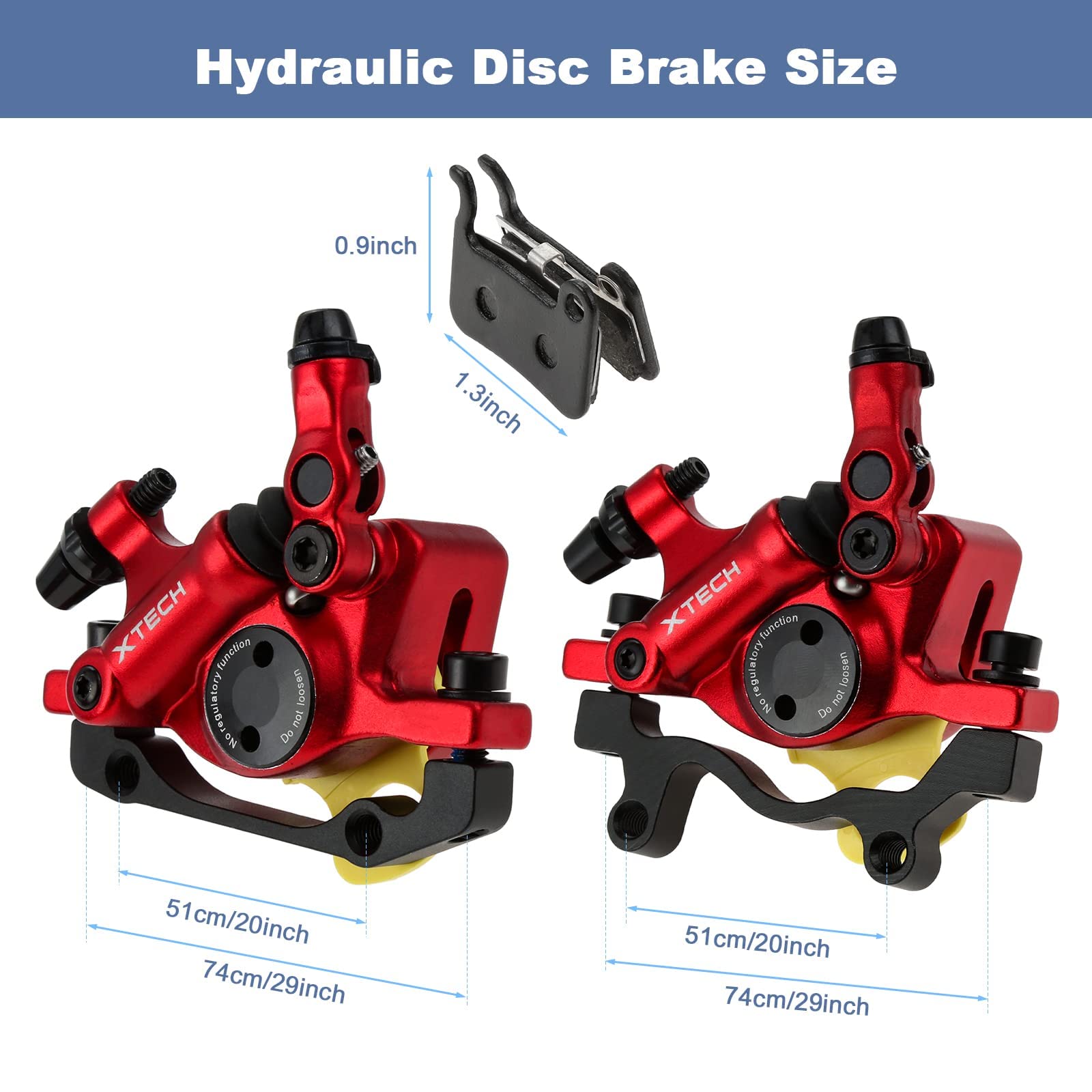 MTB Hydraulische Scheibenbremse Set, Fahrrad Scheibenbremse Sets vorne und hinten Line Pulling Hydraulische Scheibenbremse