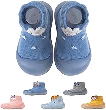 Baby Socks Shoes First Steps Non-Slip Unisex Cute Cartoon Toddler Socks with Sole
